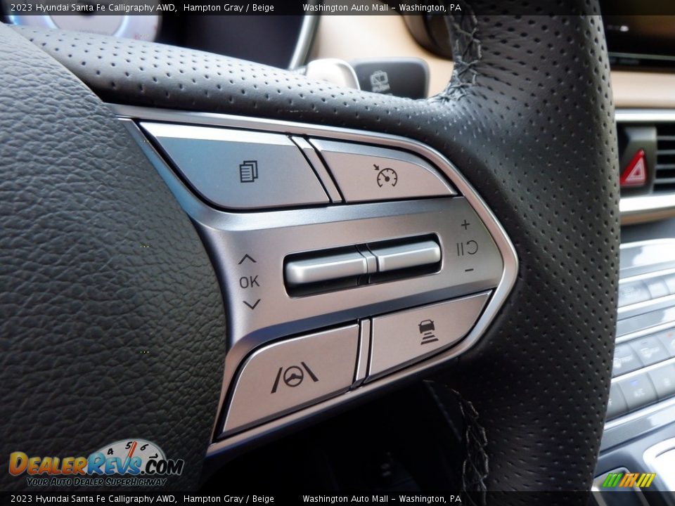 2023 Hyundai Santa Fe Calligraphy AWD Steering Wheel Photo #21