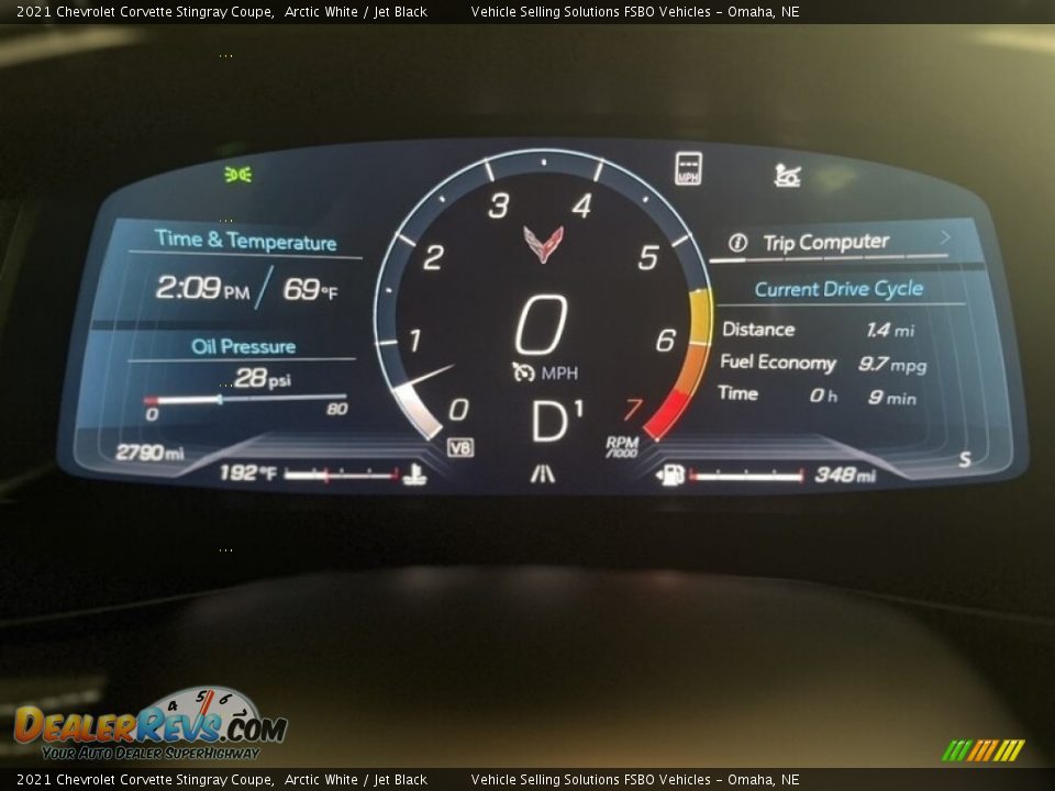 2021 Chevrolet Corvette Stingray Coupe Gauges Photo #7