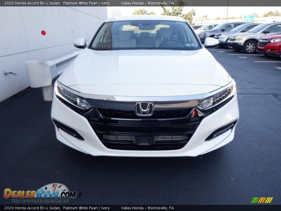 2020 Honda Accord EX-L Sedan Platinum White Pearl / Ivory Photo #3