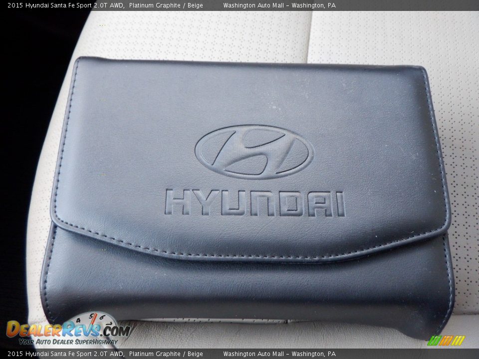 2015 Hyundai Santa Fe Sport 2.0T AWD Platinum Graphite / Beige Photo #33