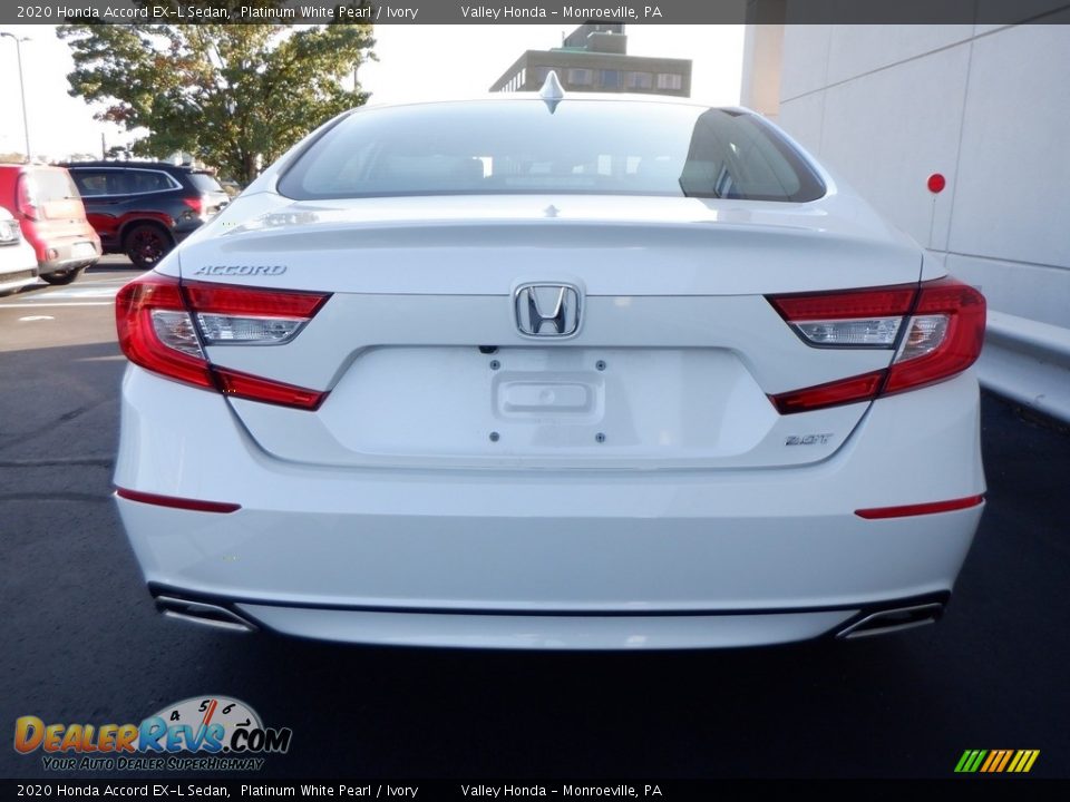 2020 Honda Accord EX-L Sedan Platinum White Pearl / Ivory Photo #6