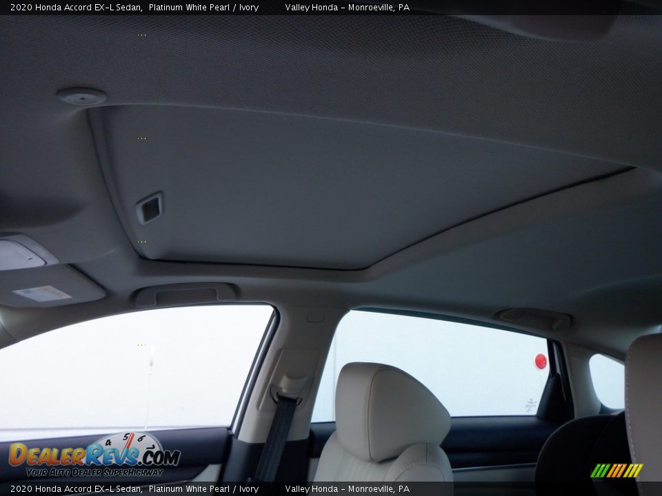 2020 Honda Accord EX-L Sedan Platinum White Pearl / Ivory Photo #9