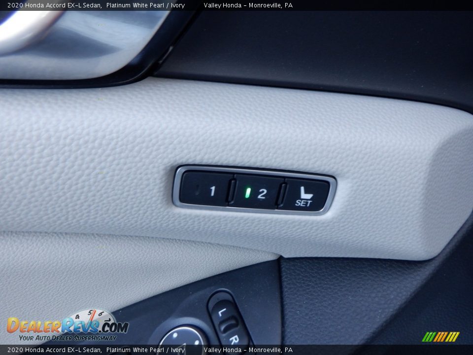2020 Honda Accord EX-L Sedan Platinum White Pearl / Ivory Photo #11