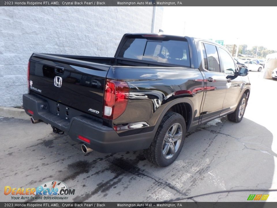 2023 Honda Ridgeline RTL AWD Crystal Black Pearl / Black Photo #6