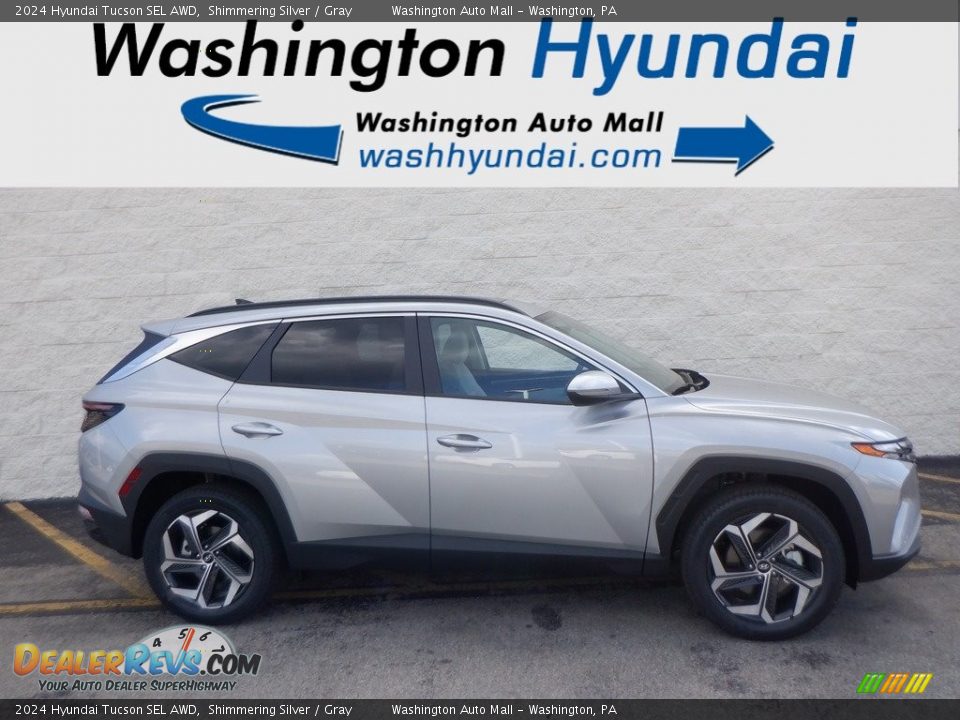 2024 Hyundai Tucson SEL AWD Shimmering Silver / Gray Photo #2