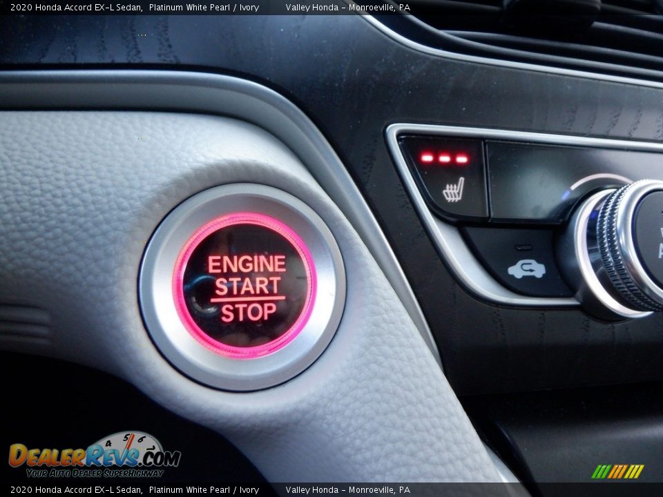 2020 Honda Accord EX-L Sedan Platinum White Pearl / Ivory Photo #18