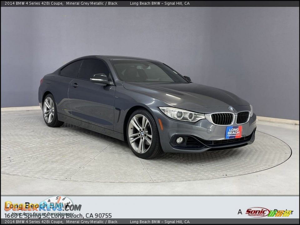 2014 BMW 4 Series 428i Coupe Mineral Grey Metallic / Black Photo #1