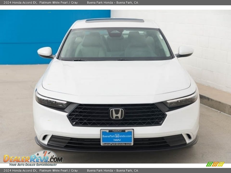 2024 Honda Accord EX Platinum White Pearl / Gray Photo #3