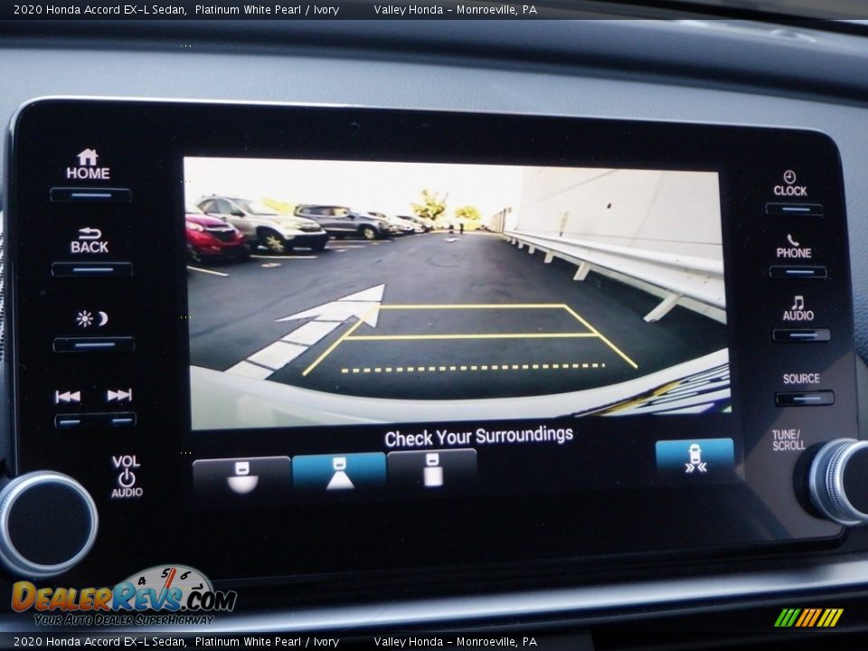 2020 Honda Accord EX-L Sedan Platinum White Pearl / Ivory Photo #22