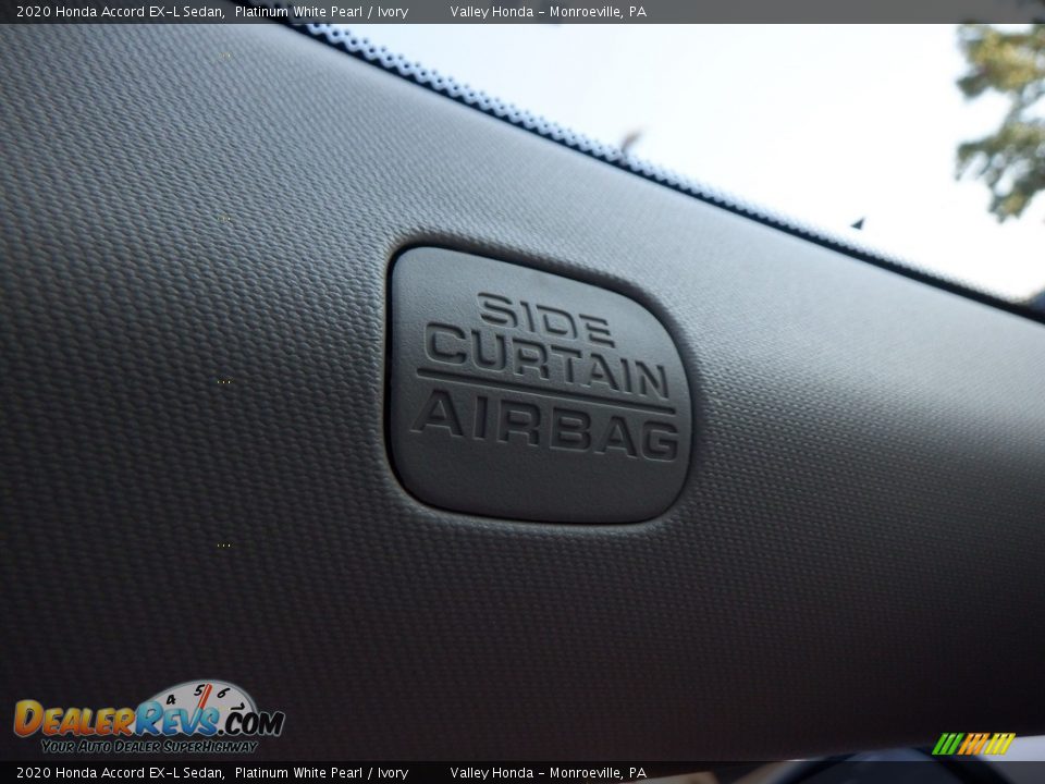 2020 Honda Accord EX-L Sedan Platinum White Pearl / Ivory Photo #24