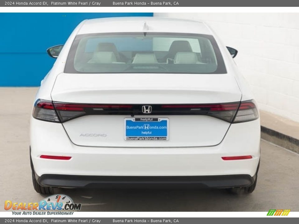 2024 Honda Accord EX Platinum White Pearl / Gray Photo #7