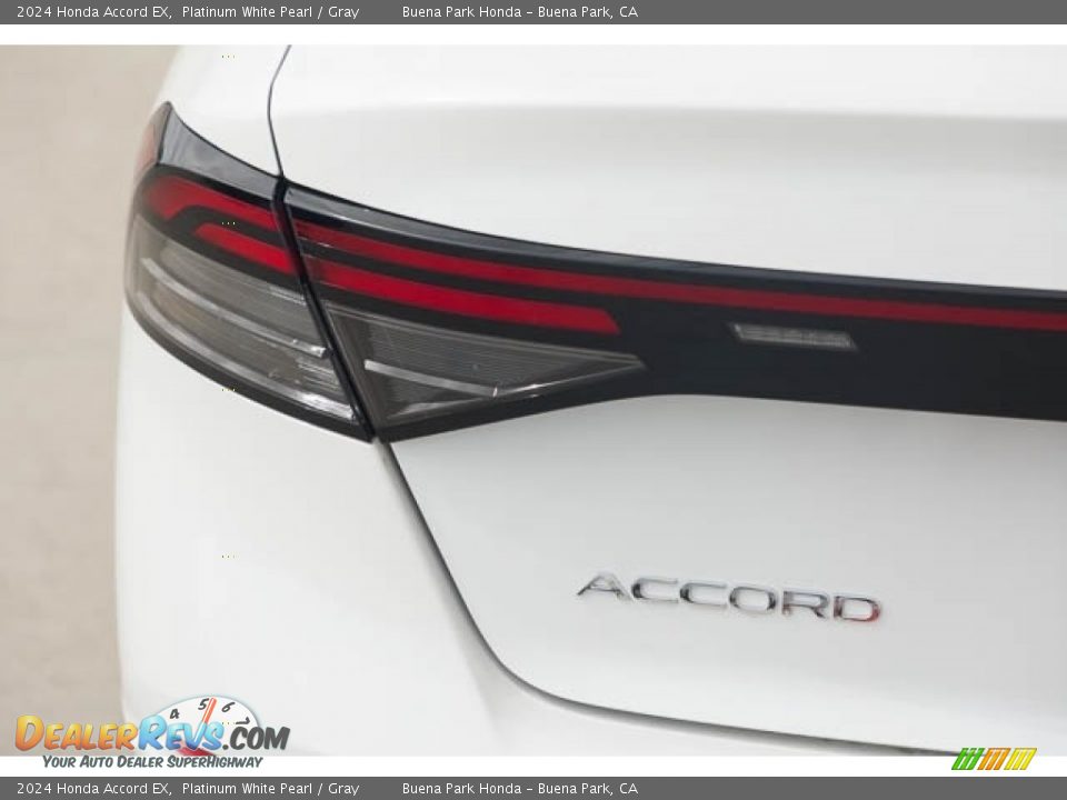 2024 Honda Accord EX Platinum White Pearl / Gray Photo #8
