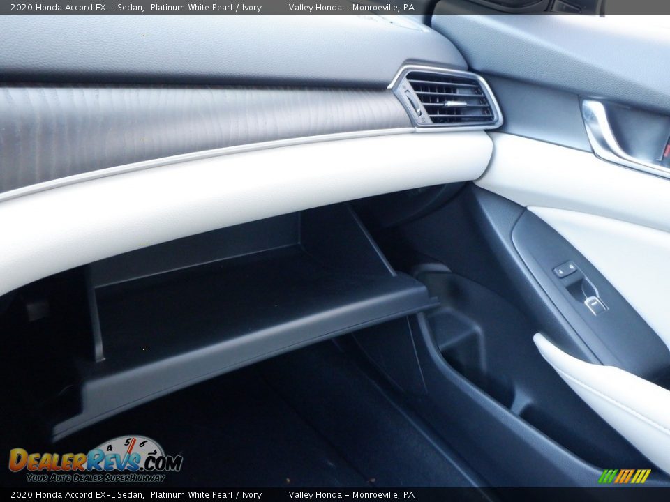 2020 Honda Accord EX-L Sedan Platinum White Pearl / Ivory Photo #28