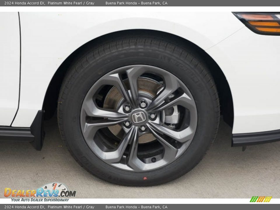 2024 Honda Accord EX Platinum White Pearl / Gray Photo #13