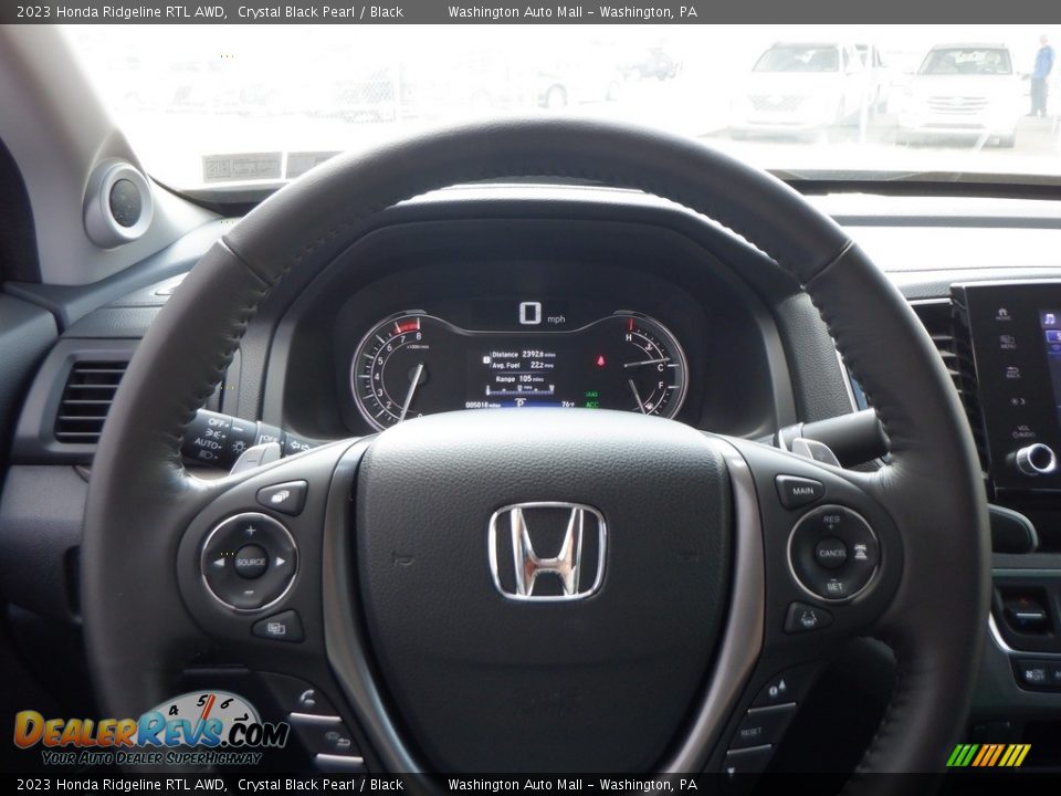 2023 Honda Ridgeline RTL AWD Steering Wheel Photo #25