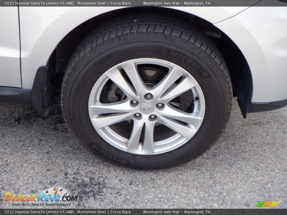 2012 Hyundai Santa Fe Limited V6 AWD Moonstone Silver / Cocoa Black Photo #2