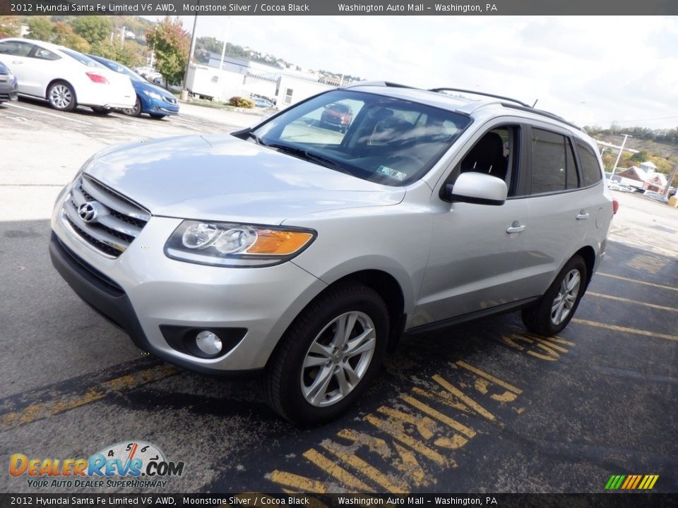 2012 Hyundai Santa Fe Limited V6 AWD Moonstone Silver / Cocoa Black Photo #4