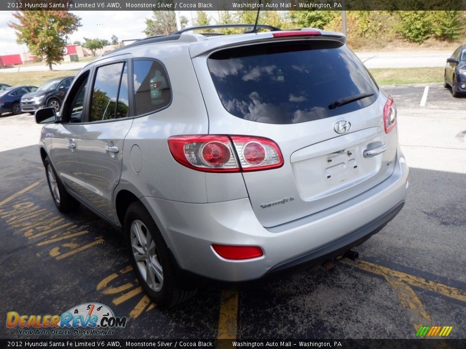 2012 Hyundai Santa Fe Limited V6 AWD Moonstone Silver / Cocoa Black Photo #5