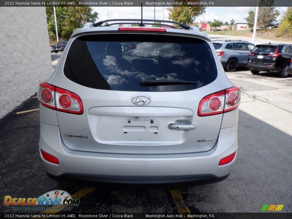 2012 Hyundai Santa Fe Limited V6 AWD Moonstone Silver / Cocoa Black Photo #6