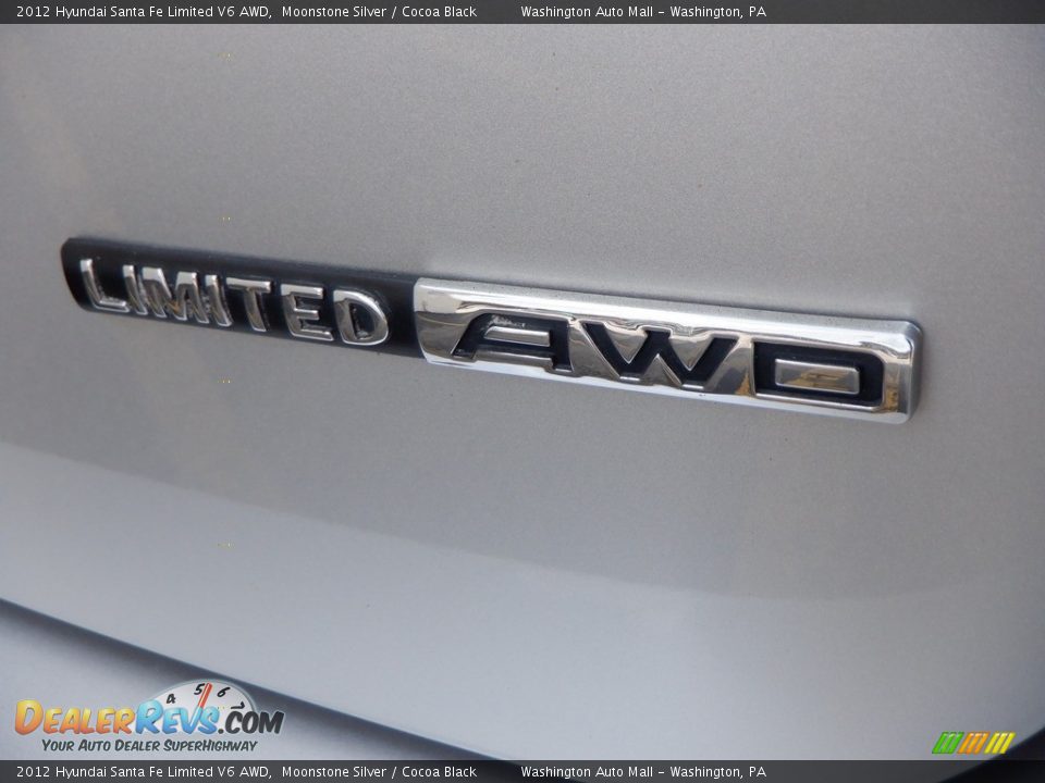 2012 Hyundai Santa Fe Limited V6 AWD Moonstone Silver / Cocoa Black Photo #8