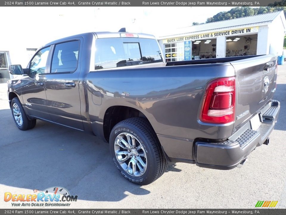 2024 Ram 1500 Laramie Crew Cab 4x4 Granite Crystal Metallic / Black Photo #3