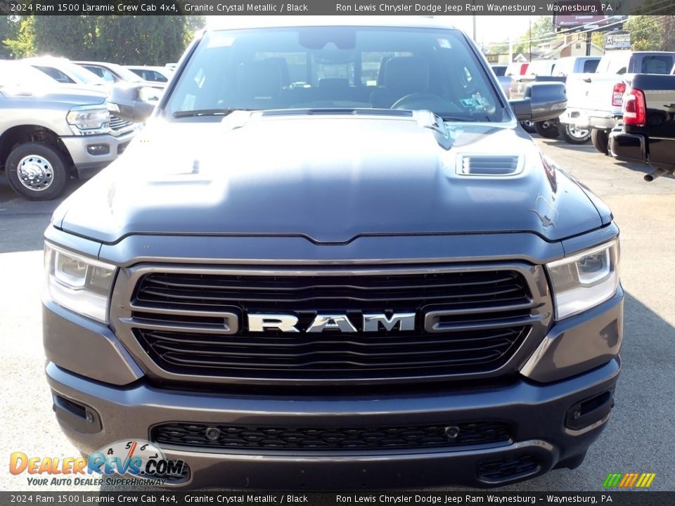 2024 Ram 1500 Laramie Crew Cab 4x4 Granite Crystal Metallic / Black Photo #9