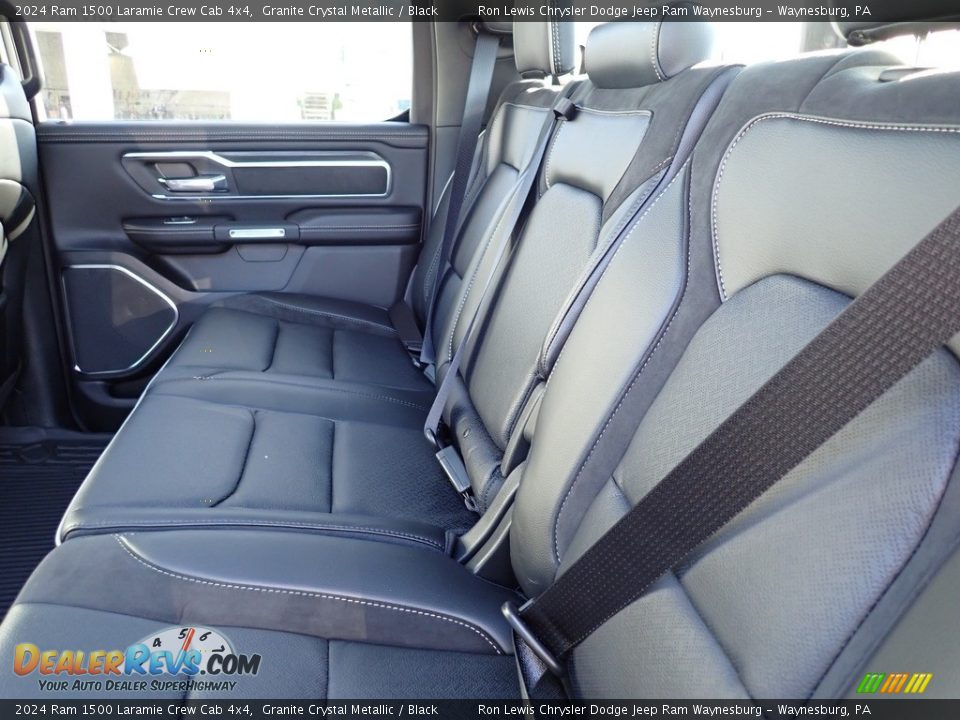 Rear Seat of 2024 Ram 1500 Laramie Crew Cab 4x4 Photo #12