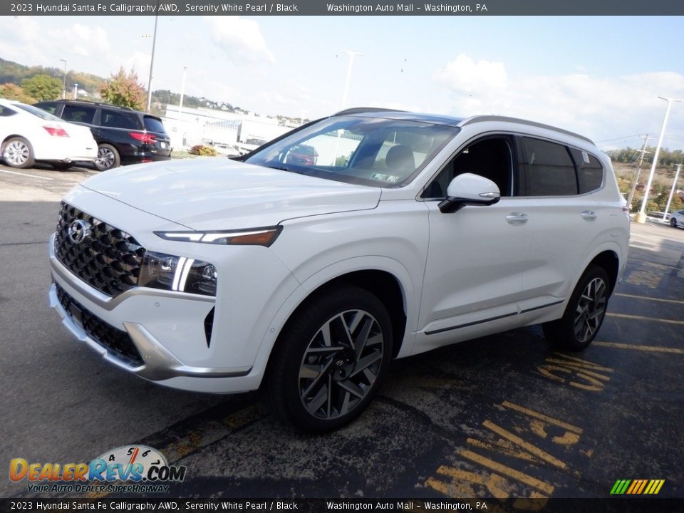 2023 Hyundai Santa Fe Calligraphy AWD Serenity White Pearl / Black Photo #4