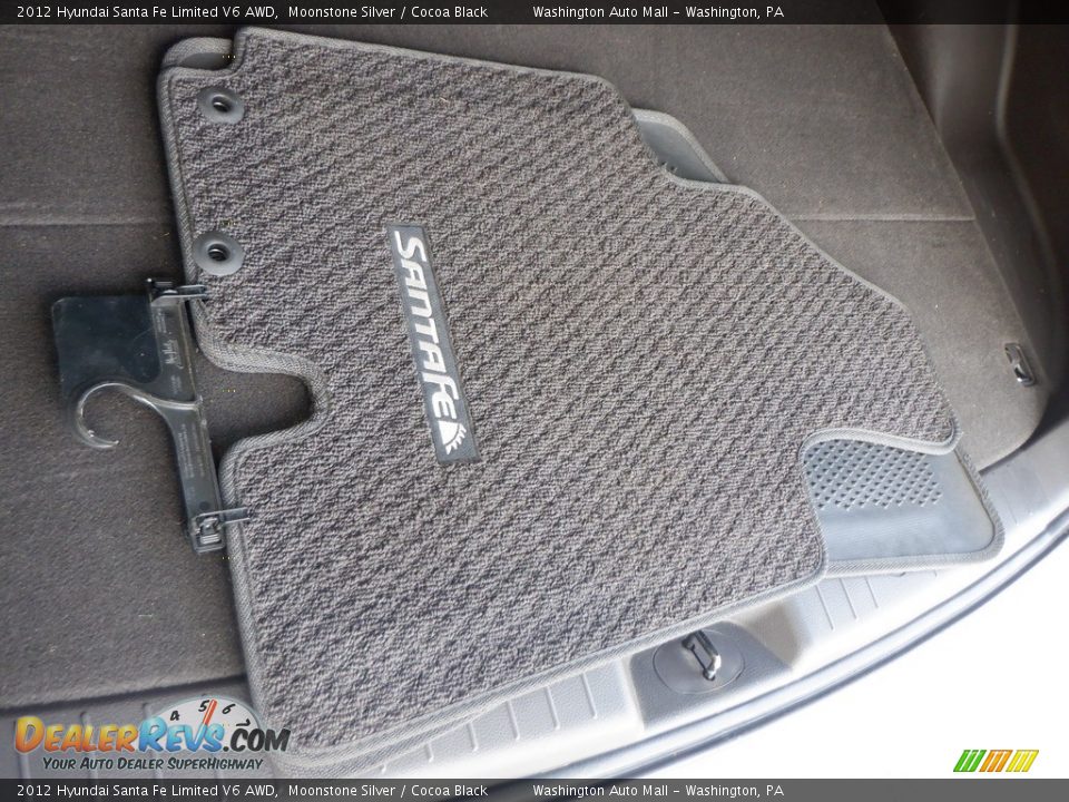 2012 Hyundai Santa Fe Limited V6 AWD Moonstone Silver / Cocoa Black Photo #32