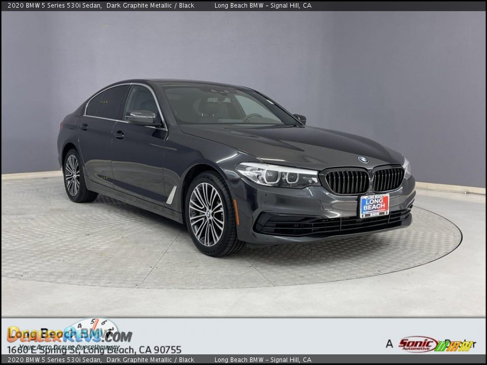 2020 BMW 5 Series 530i Sedan Dark Graphite Metallic / Black Photo #1