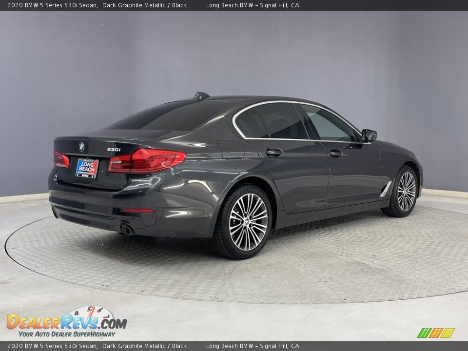 2020 BMW 5 Series 530i Sedan Dark Graphite Metallic / Black Photo #5