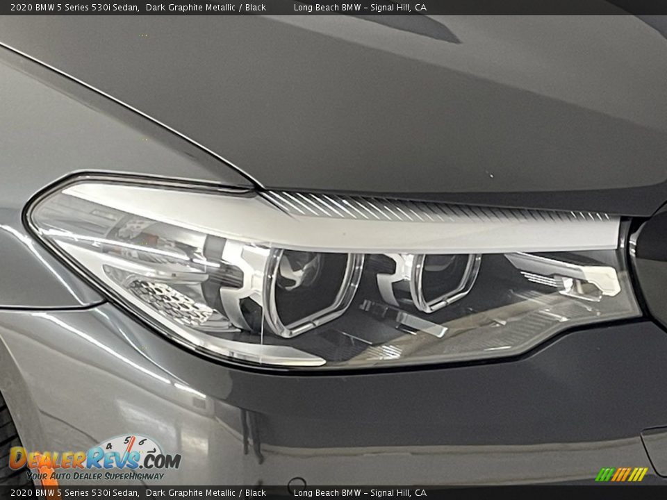 2020 BMW 5 Series 530i Sedan Dark Graphite Metallic / Black Photo #6