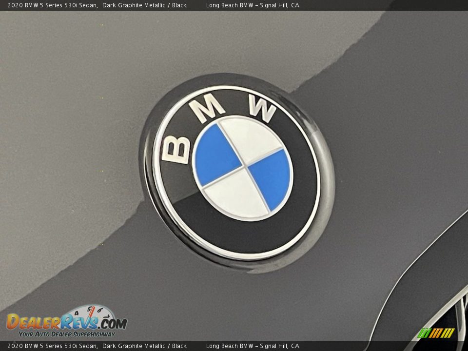 2020 BMW 5 Series 530i Sedan Dark Graphite Metallic / Black Photo #7