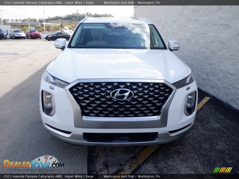 2021 Hyundai Palisade Calligraphy AWD Hyper White / Beige Photo #3