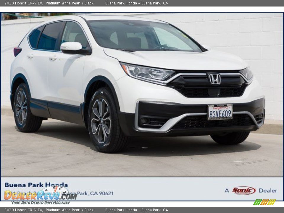 2020 Honda CR-V EX Platinum White Pearl / Black Photo #1