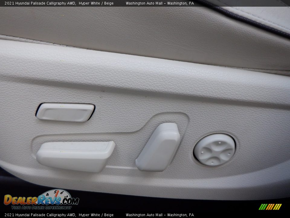 2021 Hyundai Palisade Calligraphy AWD Hyper White / Beige Photo #16