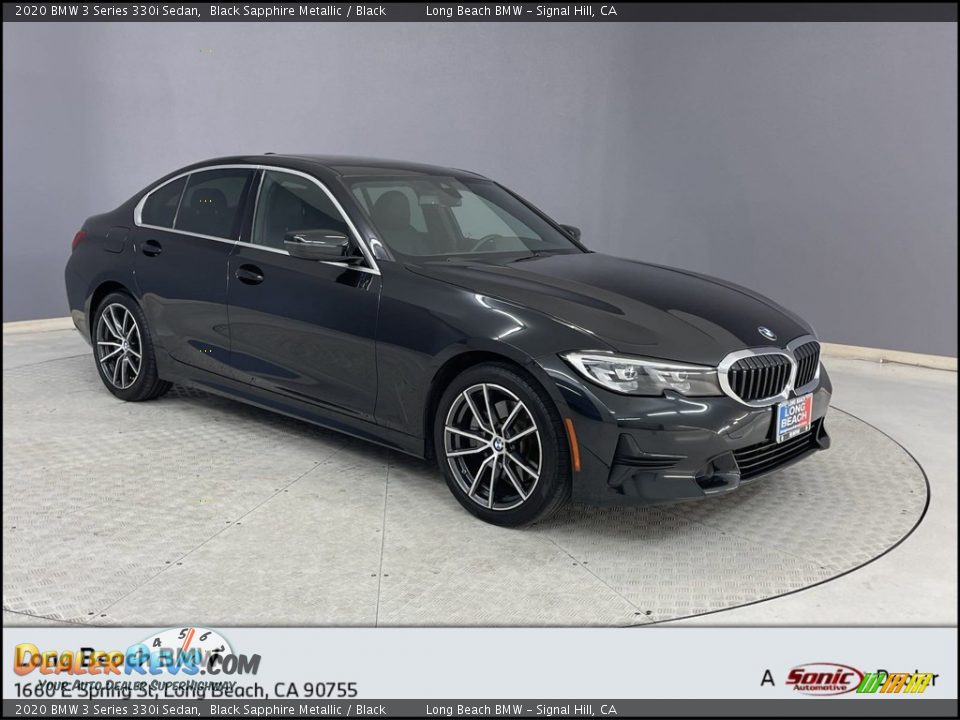 2020 BMW 3 Series 330i Sedan Black Sapphire Metallic / Black Photo #1