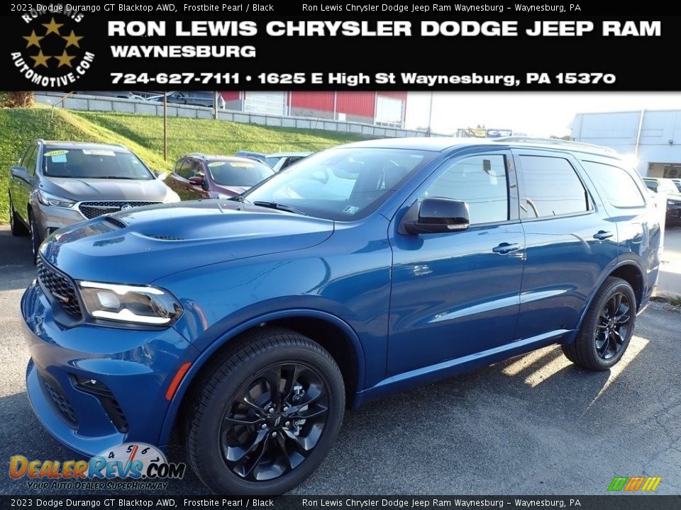 2023 Dodge Durango GT Blacktop AWD Frostbite Pearl / Black Photo #1