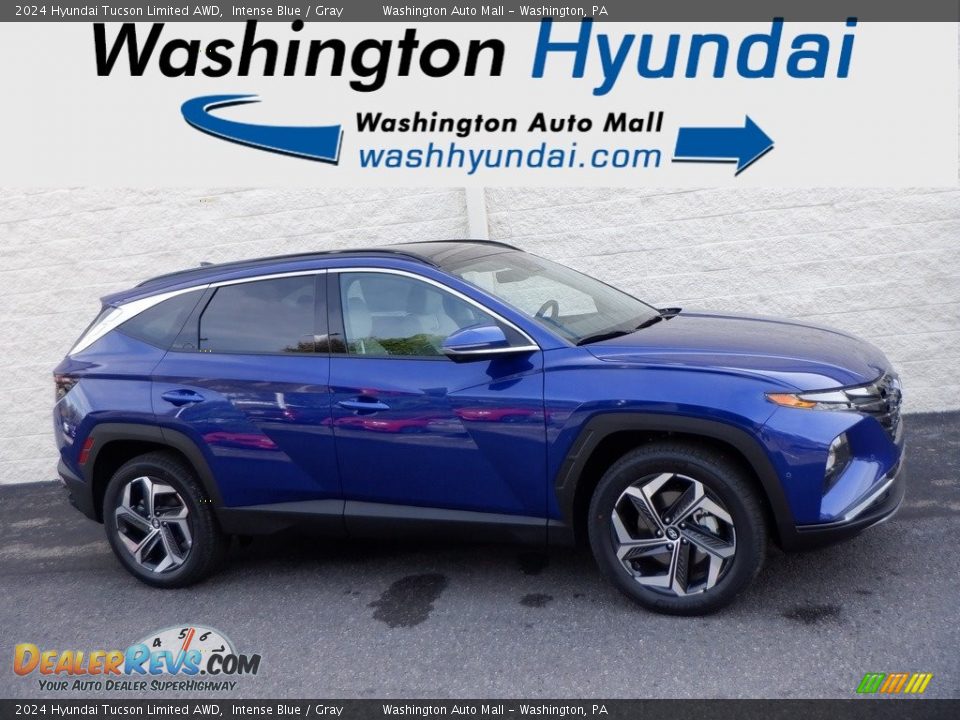 2024 Hyundai Tucson Limited AWD Intense Blue / Gray Photo #2