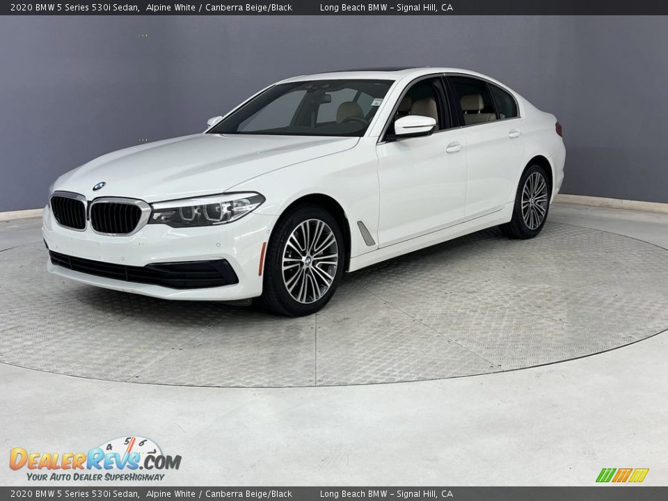 2020 BMW 5 Series 530i Sedan Alpine White / Canberra Beige/Black Photo #2