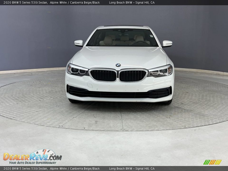 2020 BMW 5 Series 530i Sedan Alpine White / Canberra Beige/Black Photo #3