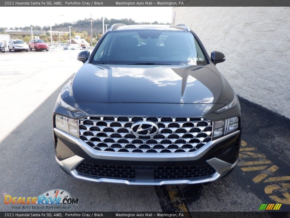 2021 Hyundai Santa Fe SEL AWD Portofino Gray / Black Photo #3