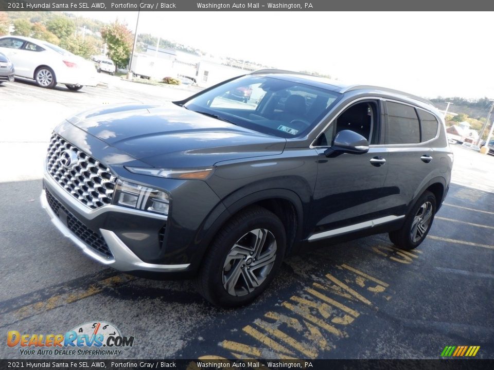 2021 Hyundai Santa Fe SEL AWD Portofino Gray / Black Photo #4