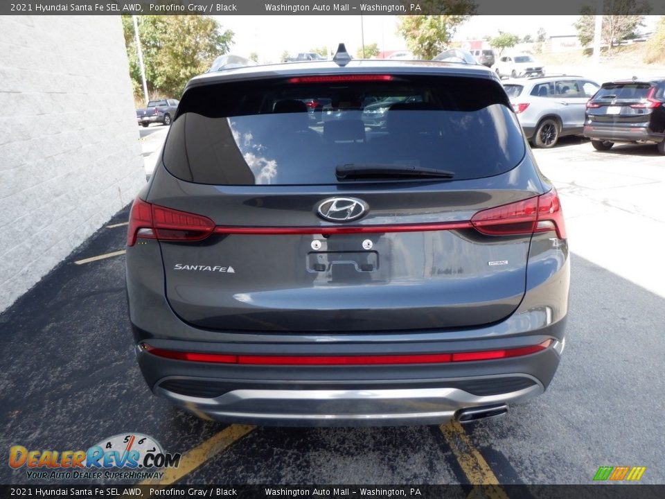 2021 Hyundai Santa Fe SEL AWD Portofino Gray / Black Photo #6