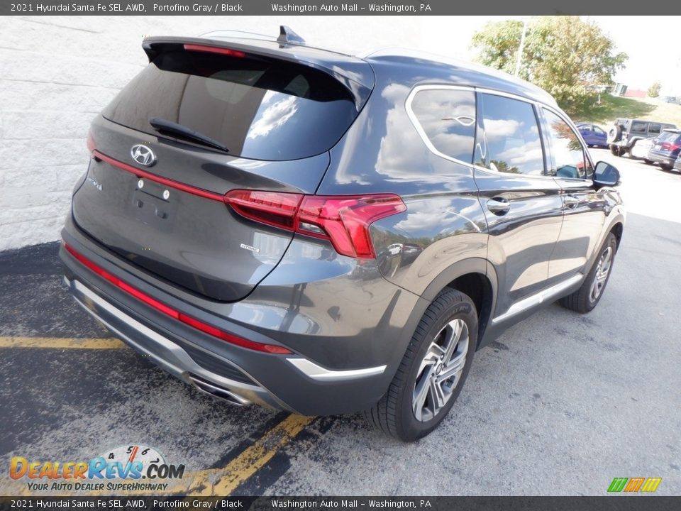 2021 Hyundai Santa Fe SEL AWD Portofino Gray / Black Photo #7