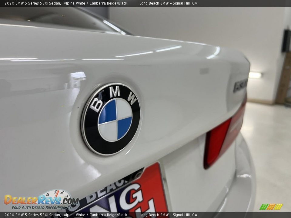 2020 BMW 5 Series 530i Sedan Alpine White / Canberra Beige/Black Photo #15