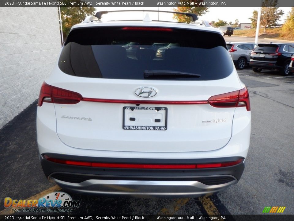 2023 Hyundai Santa Fe Hybrid SEL Premium AWD Serenity White Pearl / Black Photo #5