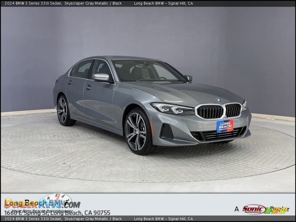 2024 BMW 3 Series 330i Sedan Skyscraper Gray Metallic / Black Photo #1