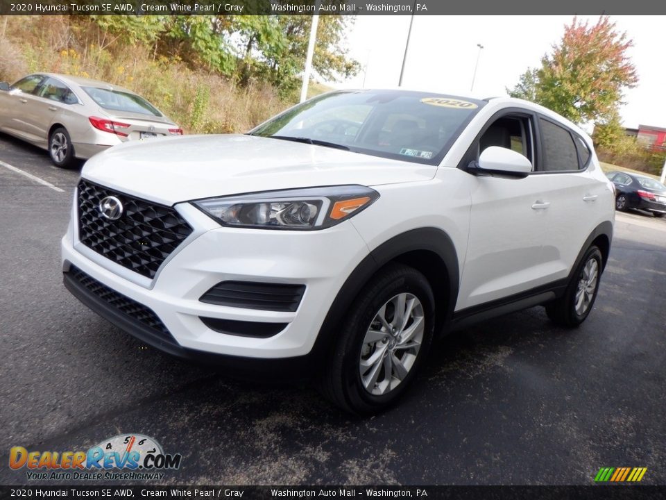 2020 Hyundai Tucson SE AWD Cream White Pearl / Gray Photo #4