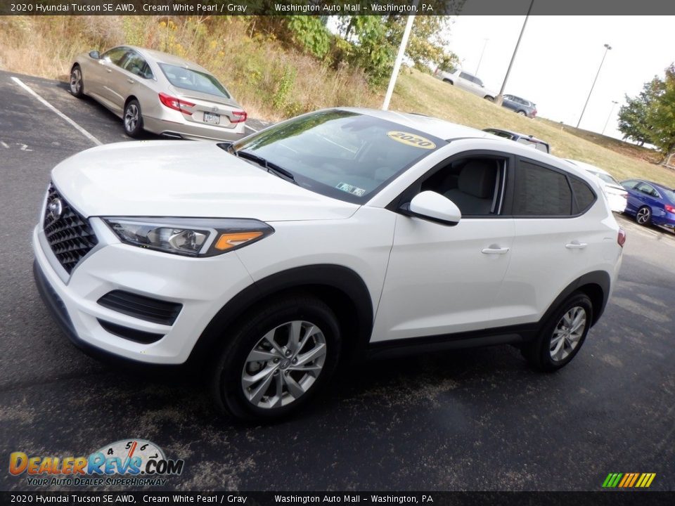 2020 Hyundai Tucson SE AWD Cream White Pearl / Gray Photo #5
